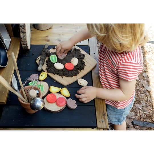 Yellow Door 2" Pizza Toppings Sensory Play Stones Set
